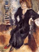 Jules Pascin, Aiermila wearing the black dress